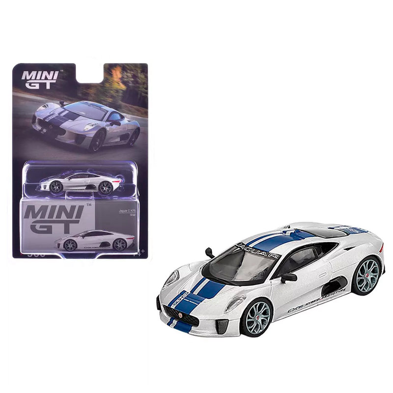 Mini Gt  Jaguar C X75 Silver 1/64 Mgt00960-Bl