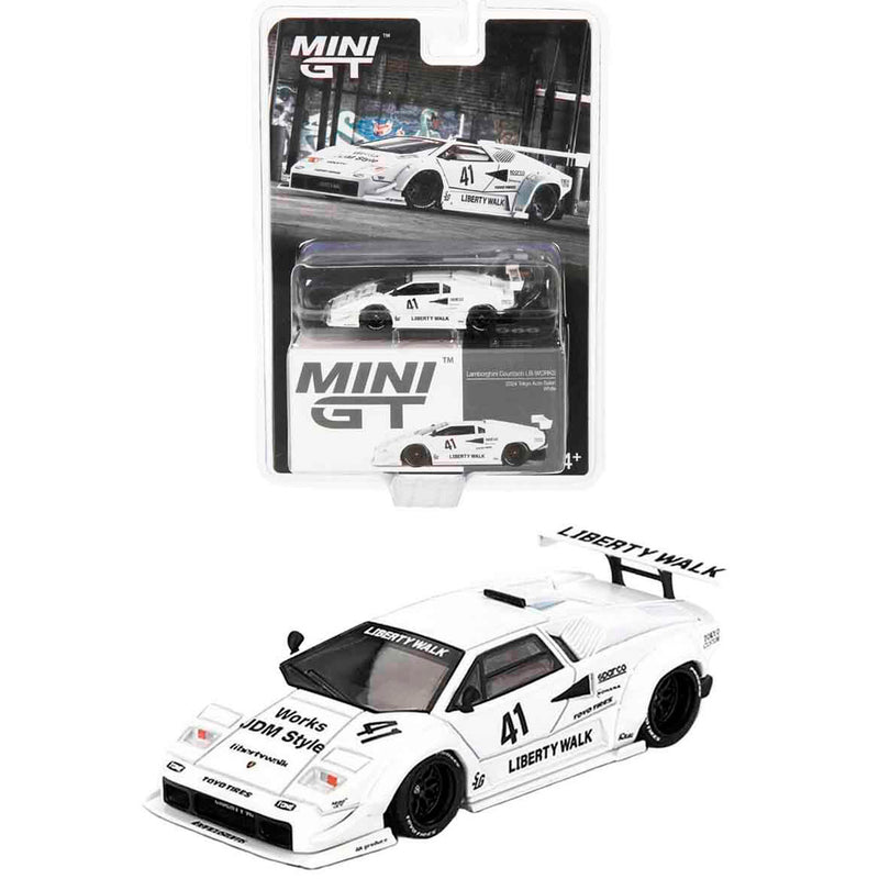 Mini Gt Lamborghini Countach Lb Works 2024 Tokyo Auto 1/64 Mgt00966-Bl