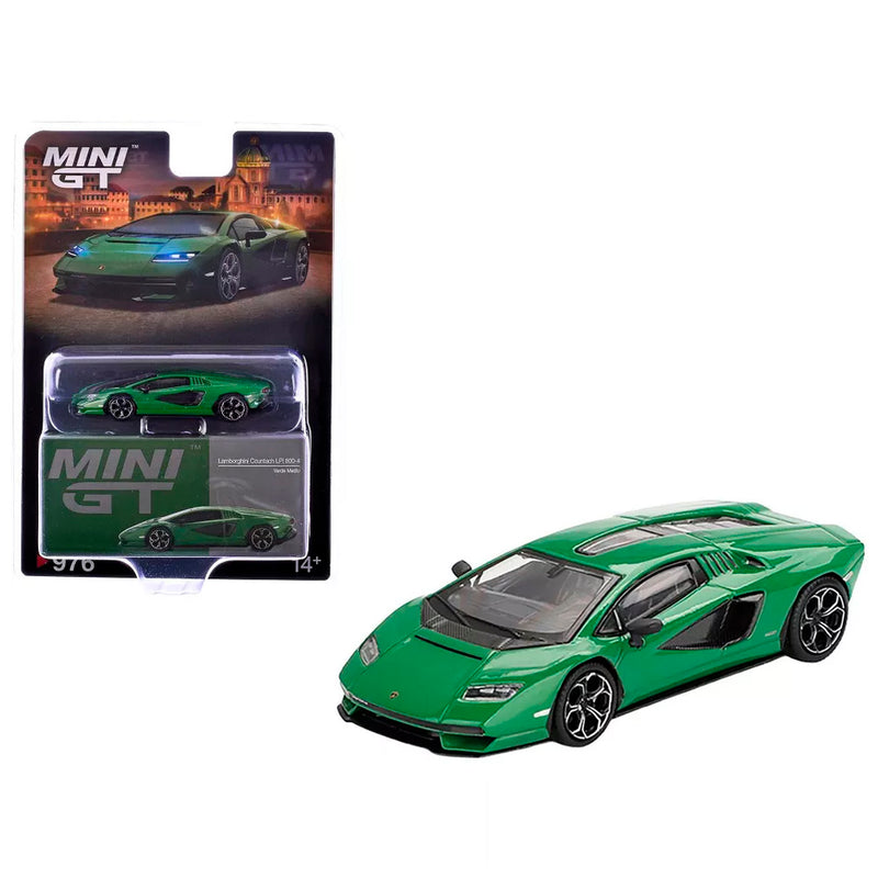 Mini Gt Lamborghini Countach Lpi 800 4 Verde Medio Mgt00976-Bl