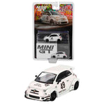 Mini Gt  Lb Works X Abas Works Abarth 595 Gara White 1/64 Mgt00809-Bl