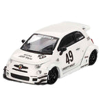 Mini Gt  Lb Works X Abas Works Abarth 595 Gara White 1/64 Mgt00809-Bl