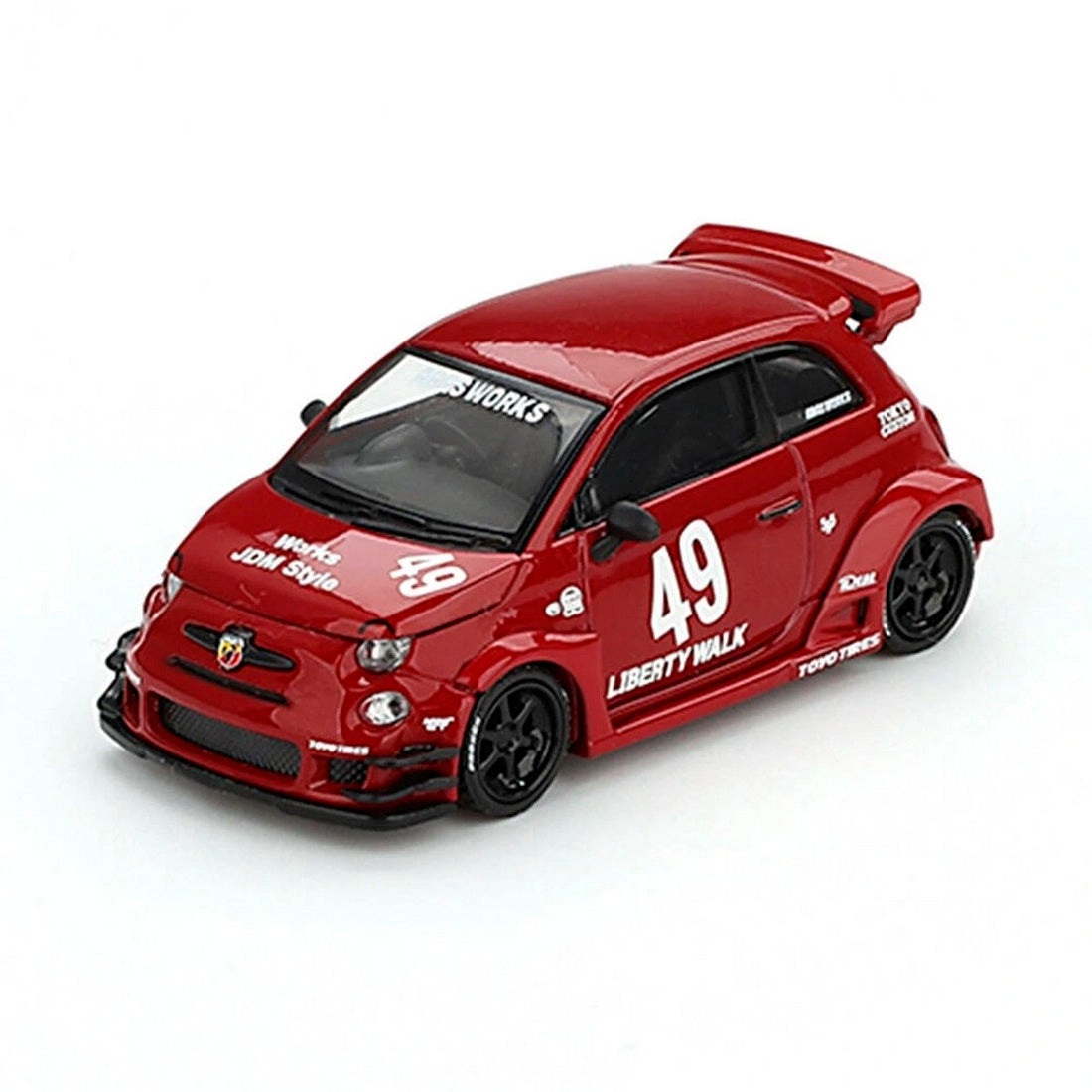 Mini Gt Lb Works X Abas Works Abarth 595 Red Mgt00963-Bl