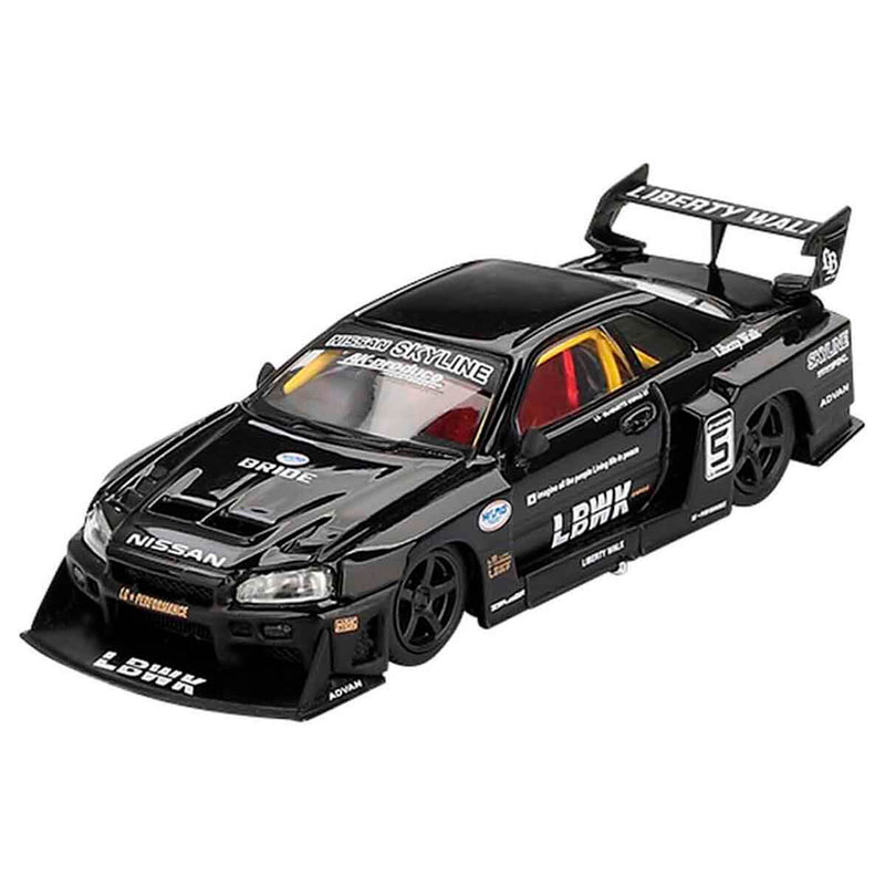 Mini Gt  Nissan Lb Er34 Super Silhouette Skyline Black 1/64 Mgt00844-Bl