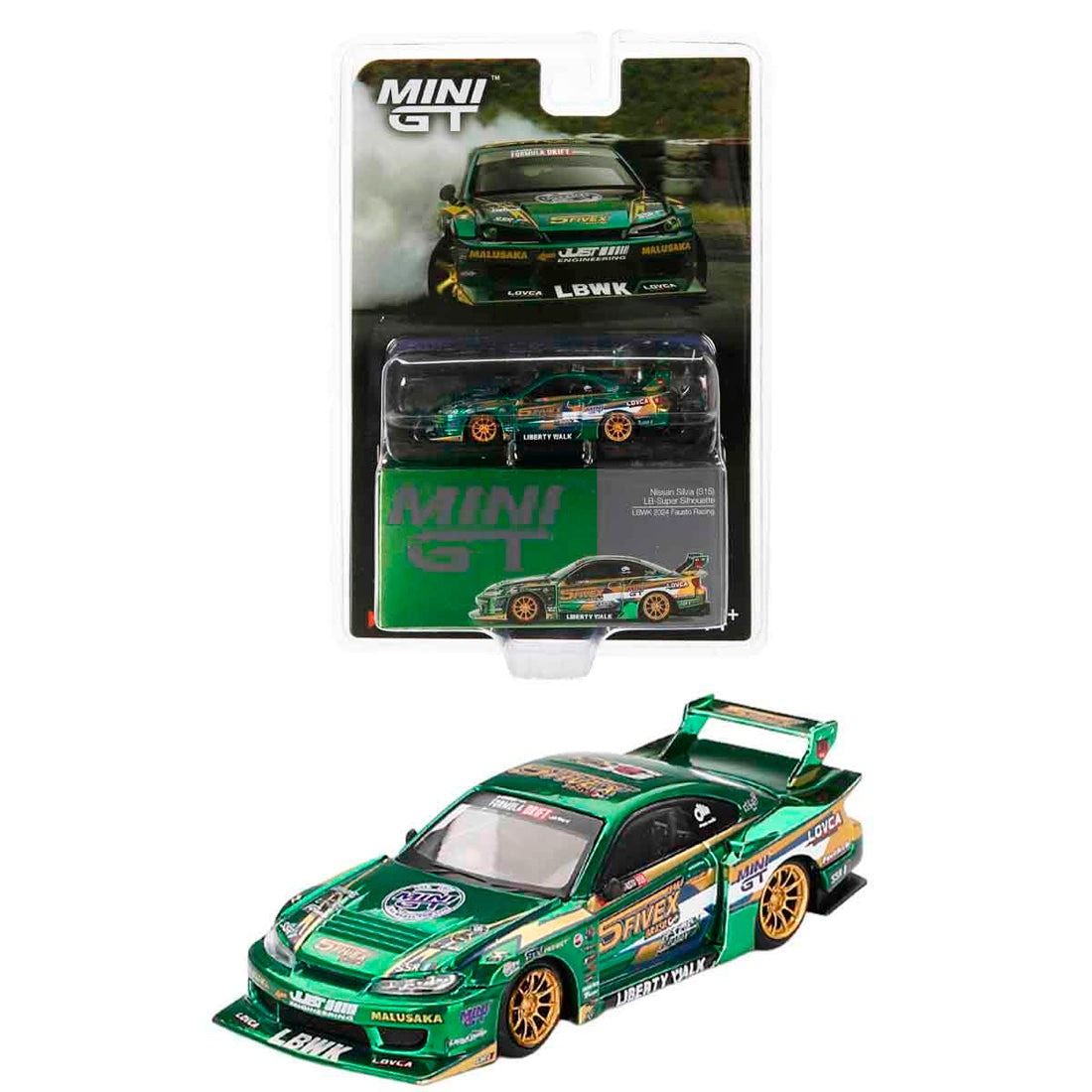 Mini Gt  Nissan Silvia S15 Lb Super Silhouette Lbwk 1/64 Mgt00858-Bl