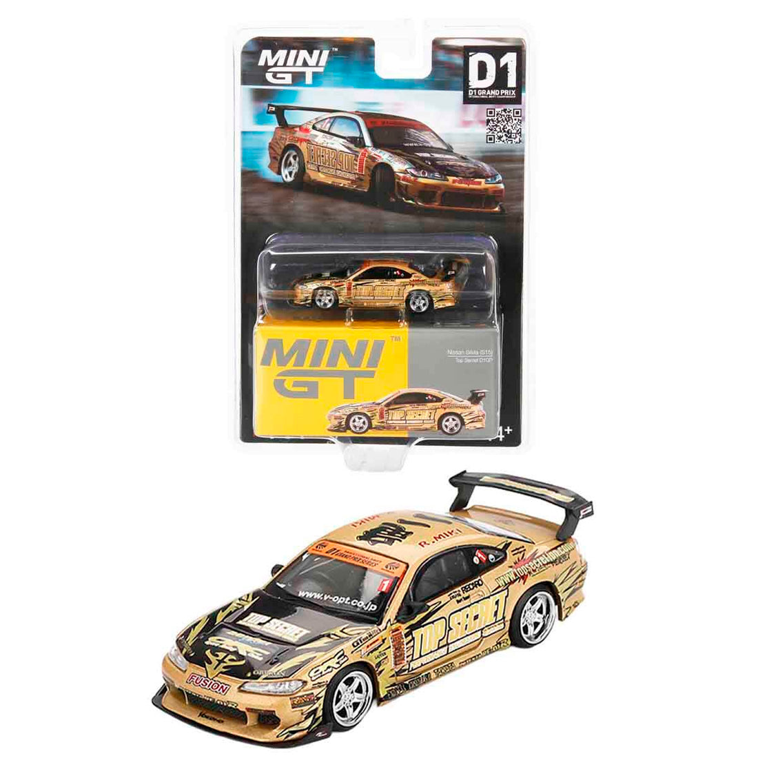 Mini Gt Nissan Silvia S15 Top Secret D1Gp Mgt00714-Bl