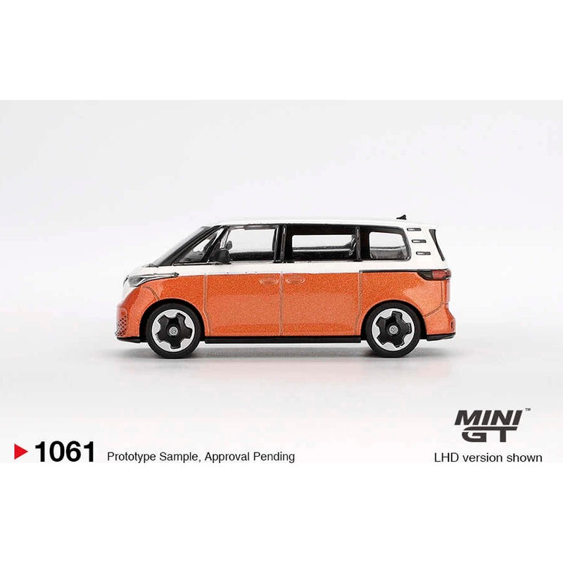Mini Gt Volkswagen Id Buzz Candy White Energetic Oran 1/64 Mgt01061