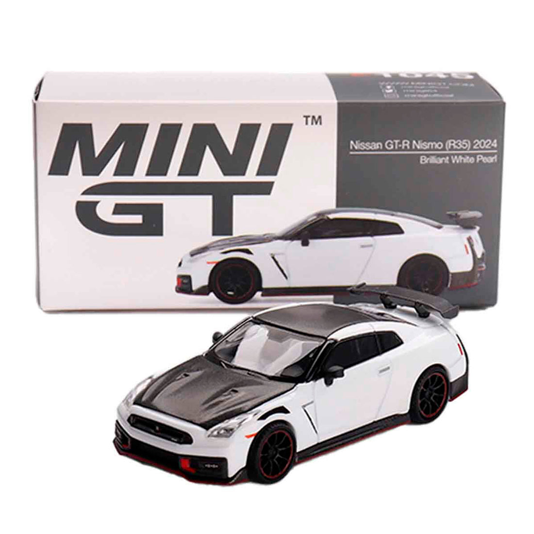 Mini Gtnissan Gt R Nismo R35 2024 Brilliant White Mgt01045