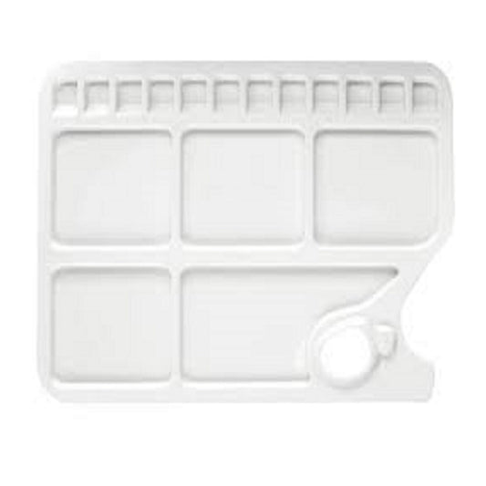 Monart 25x35 cm Plastik Kare Palet - Resim, Boyama ve Renk Karıştırma Paleti