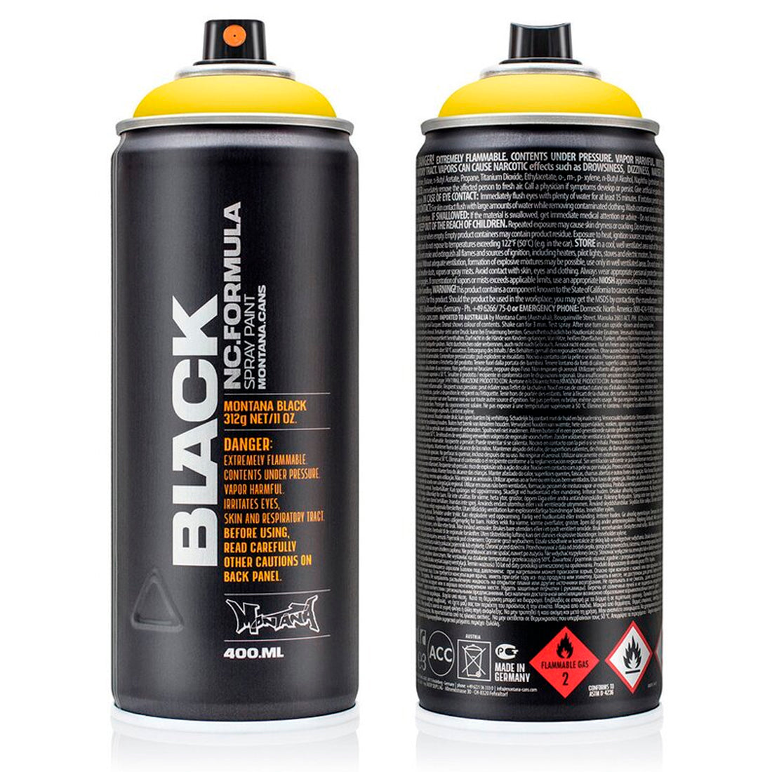 Montana Black 1025 Canlı Sarı 400 ml Sprey Boya - Graffiti Sanat ve Hobi Boyası