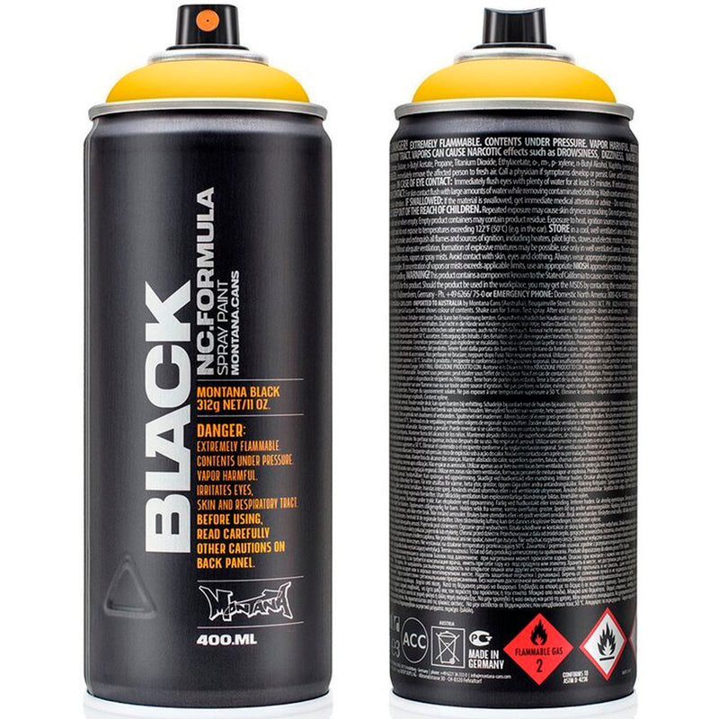 Montana Black 1030 Sarı 400 ml Sprey Boya - Graffiti, Sanat ve Hobi Boyası