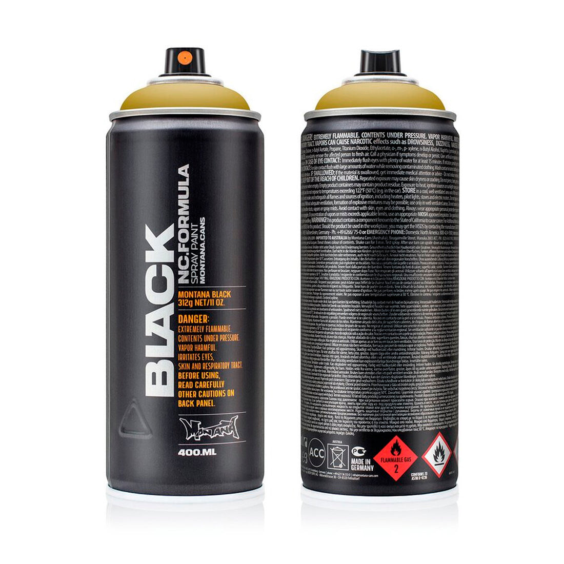 Montana Black 1130 Delhi 400 ml Sprey Boya - Graffiti, Sanatsal ve Profesyonel Boya