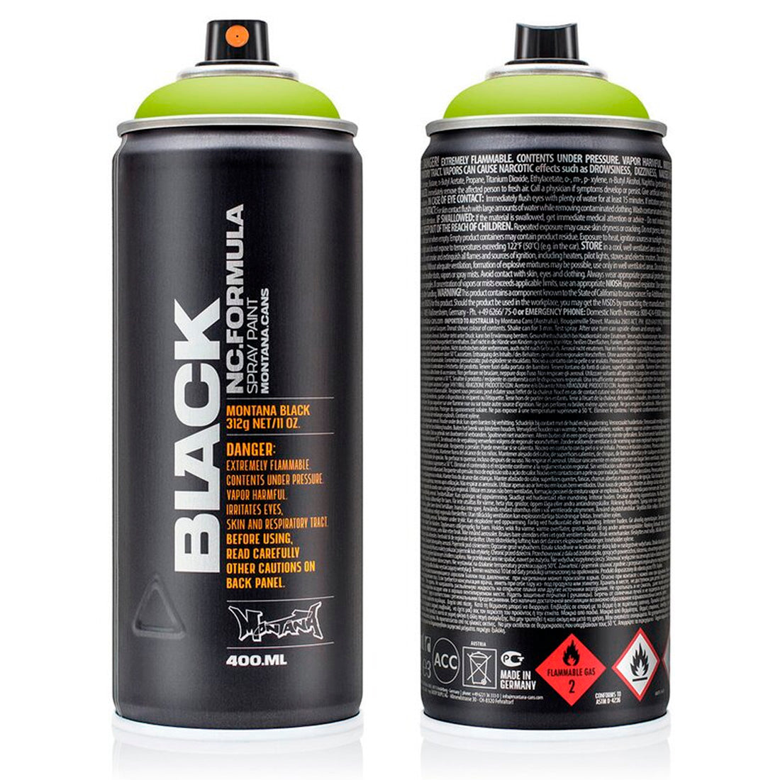 Montana Black 6010 Slimer 400 ml Sprey Boya - Graffiti, Sanat ve Hobi Boyası