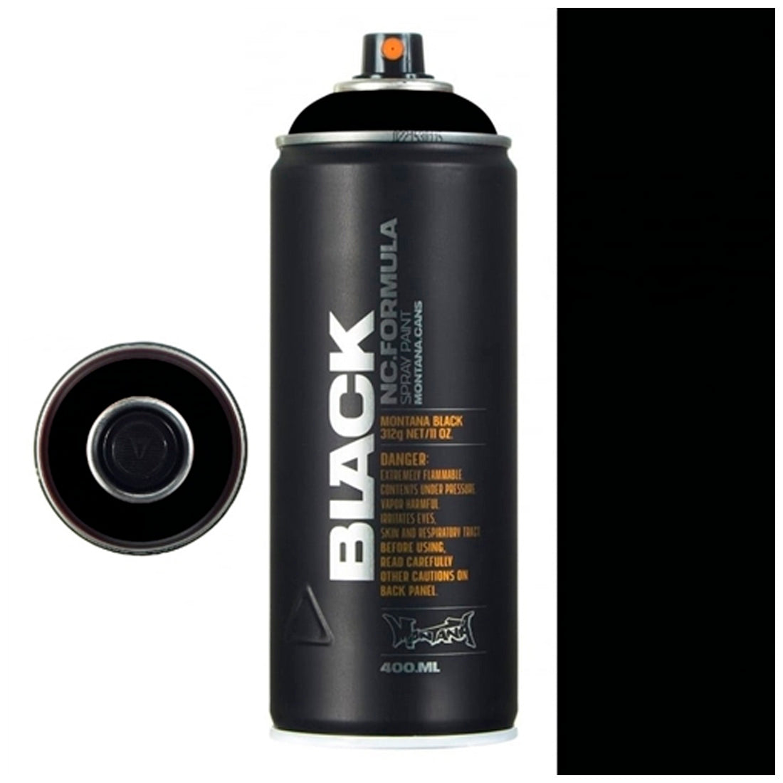 Montana Black 9001 Black 400 ml Sprey Boya - Profesyonel Grafiti, Sanat ve Hobi Boyası