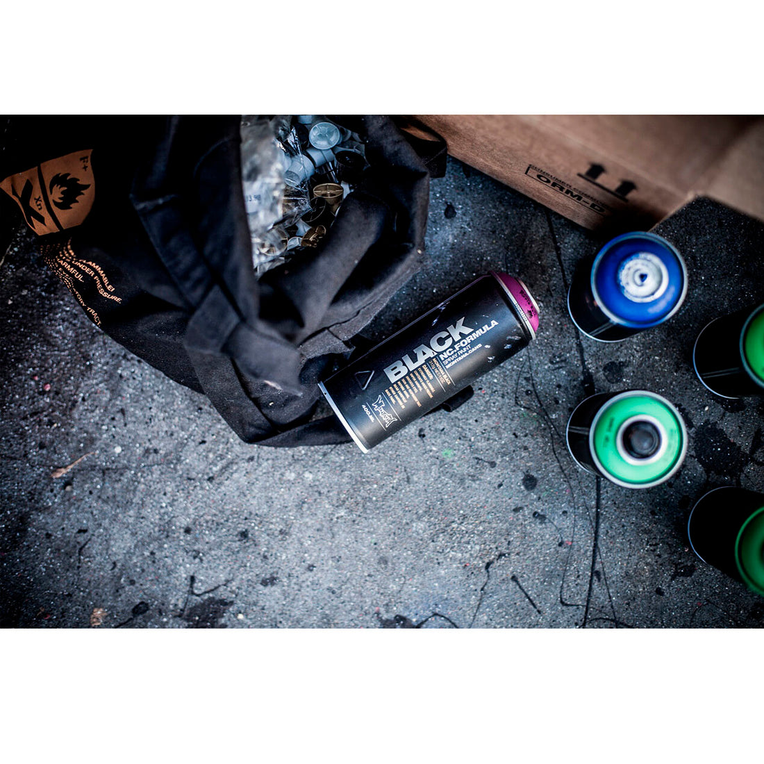 Montana Black 9001 Black 400 ml Sprey Boya - Profesyonel Grafiti, Sanat ve Hobi Boyası