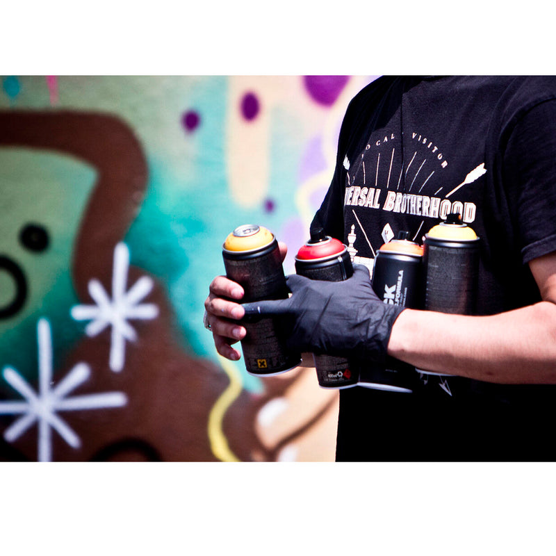 Montana Black 9001 Black 400 ml Sprey Boya - Profesyonel Grafiti, Sanat ve Hobi Boyası