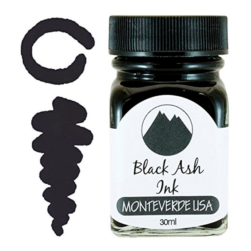 Monteverde Black Ash 30 ml Mürekkep - Dolma Kalem ve Kaliteli Yazım İçin