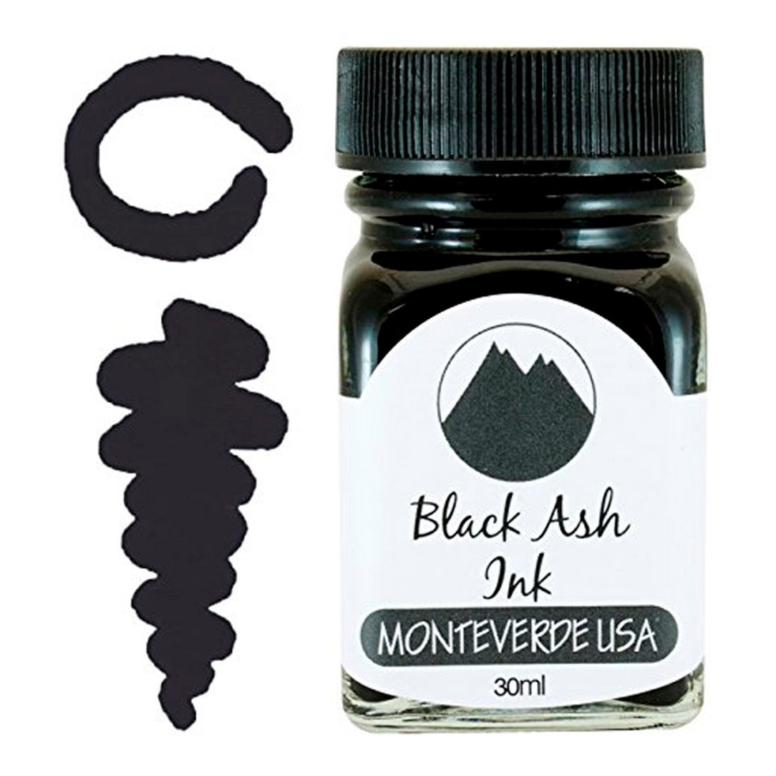 Monteverde Black Ash 30 ml Mürekkep - Dolma Kalem ve Kaliteli Yazım İçin