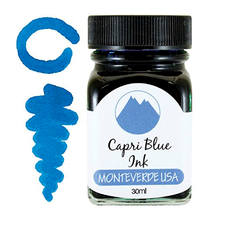 Monteverde Kapri Mavisi 30 ml Mürekkep - Dolma Kalem ve Akıcı Yazım İçin