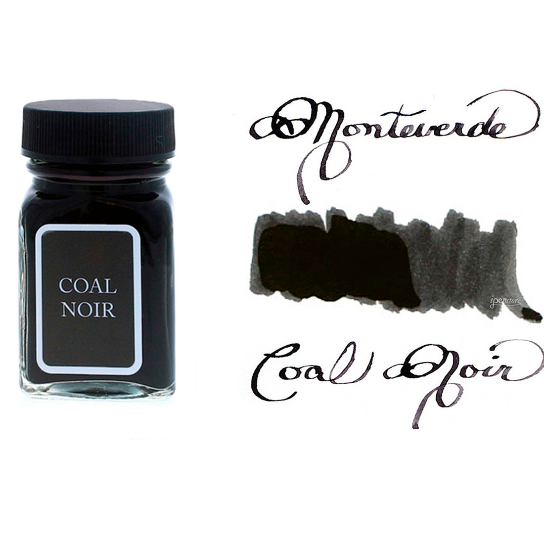 Monteverde Kömür Siyahı 30 ml Mürekkep - Dolma Kalem ve Kaligrafi İçin Premium Şişe Mürekkep