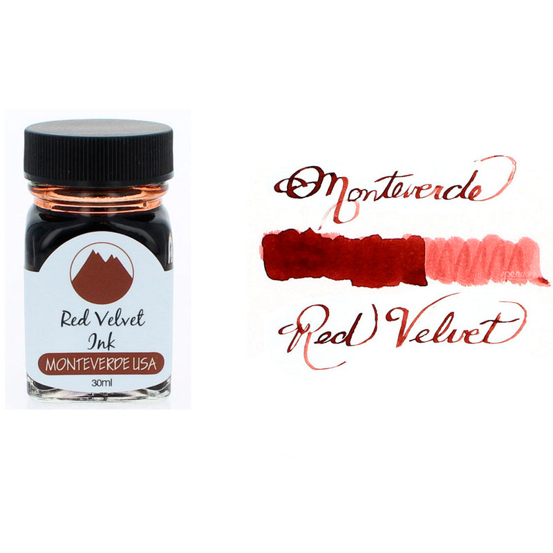 Monteverde Kırmızı Kadife 30 ml Mürekkep - Dolma Kalem ve Kaligrafi İçin