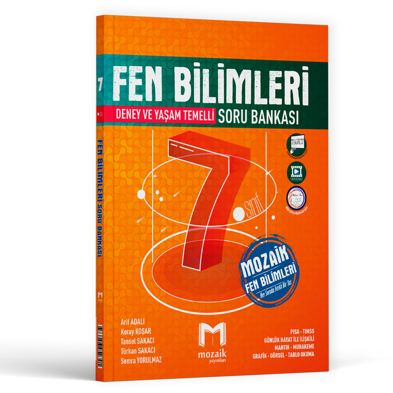 Mozaik Yayınları 7. Sınıf Fen Bilimleri Soru Bankası