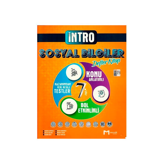 Mozaik Yayınları 7. Sınıf Sosyal Bilgiler İntro Defter Kitap Konu Anlatımı