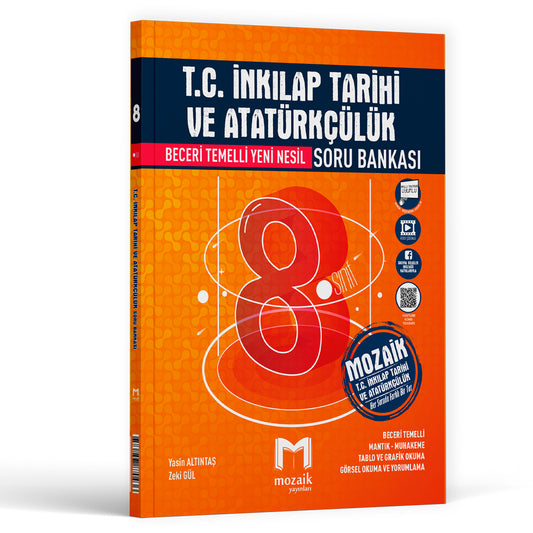 Mozaik Yayınları Beceri Temelli Yeni Nesil T.C. İnkılap Tarihi ve Atatürkçülük Soru Bankası