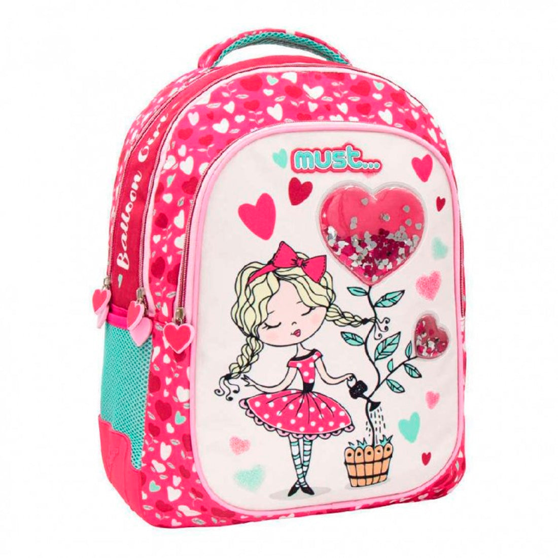 Must 32x18x43 Cm. 3 Bölmeli Balloon Girl Okul Çantası LIZ-584987