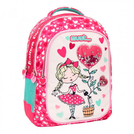 Must 32x18x43 Cm. 3 Bölmeli Balloon Girl Okul Çantası LIZ-584987