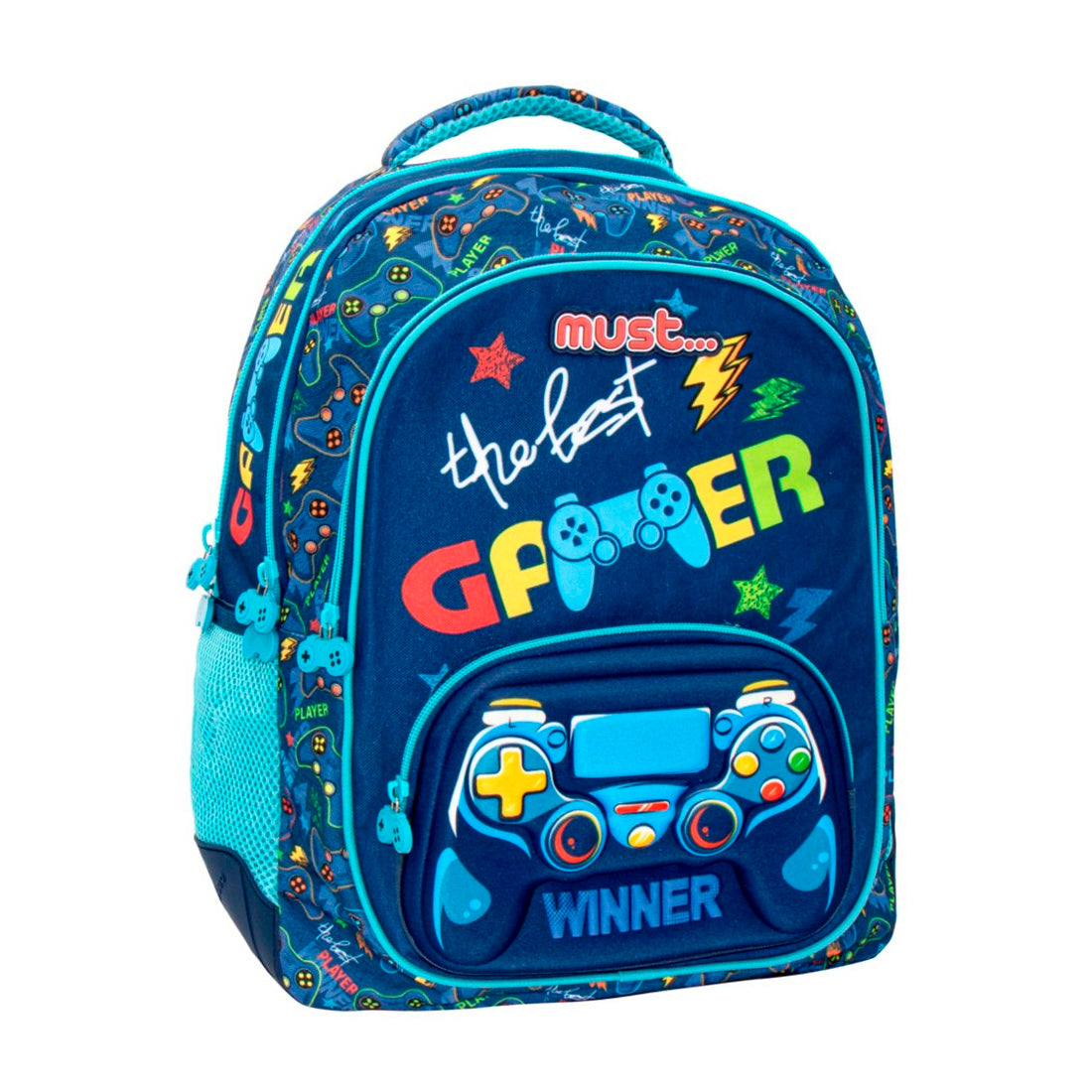 Must 32x18x43 Cm. 3 Gözlü The Bes Gamer Okul Çantası LIZ-585013