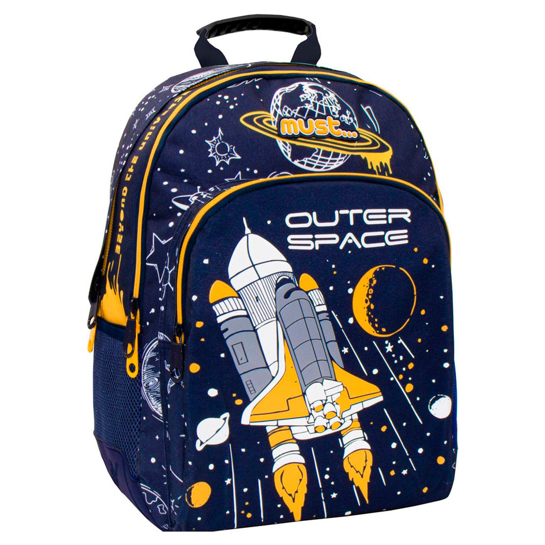 Must 33x16x45 Cm. 3 Gözlü Outer Space Okul Çantası LIZ-585011