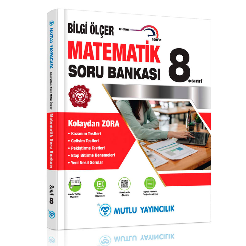Mutlu Yayınları 8.Sınıf Bilgi Ölçer Matematik Soru Bankası