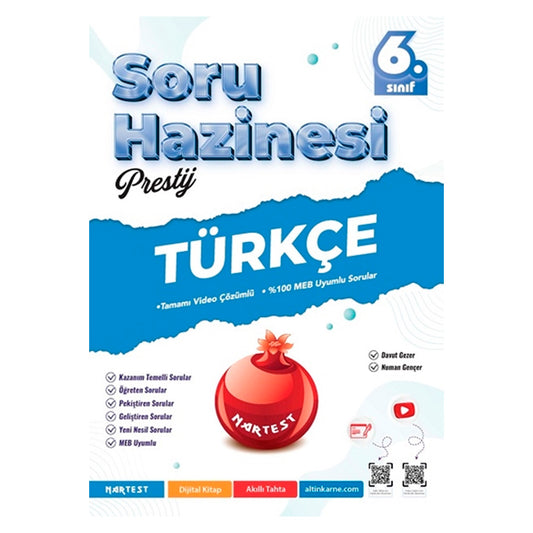 Nartest Yayınları 6. Sınıf Prestij Türkçe Soru Bankası