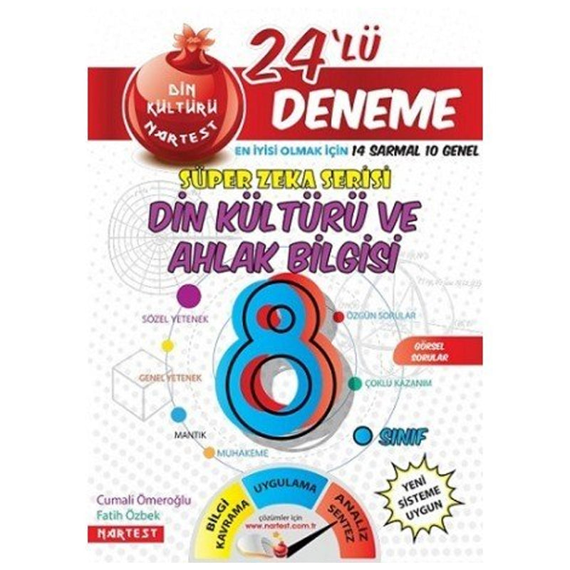 Nartest Yayınları 8. Sınıf Nar Din Kültürü 24 Deneme Sınavı