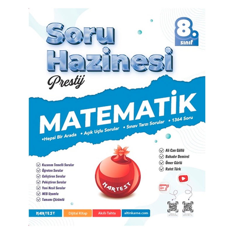 Nartest Yayınları 8. Sınıf Prestij Matematik Soru Bankası