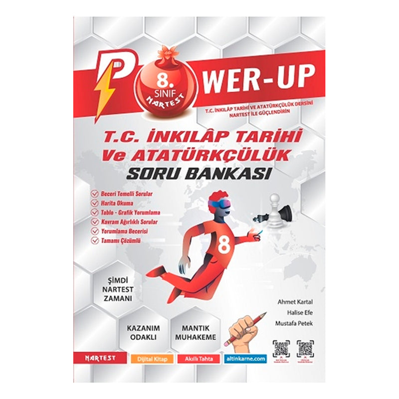 Nartest Yayınları Power-Up 8. Sınıf T.C. İnkılap Tarihi ve Atatürkçülük Soru Bankası