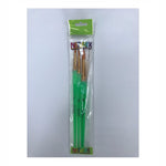 Naturex 3 lü Silikon Saplı Fırça Seti - Sanat, Resim, Akrilik ve Yuvarlak Uçlu Fırça