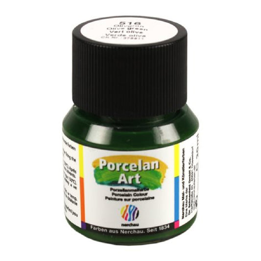 Nerchau Zeytin 20 ml Porselen Boya - Hobi, Dekoratif ve Seramik Boyası