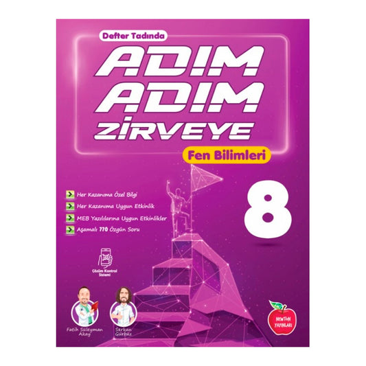 Newton Yayınları 8. Sınıf Fen Bilimleri Adım Adım Zirveye Soru Bankası