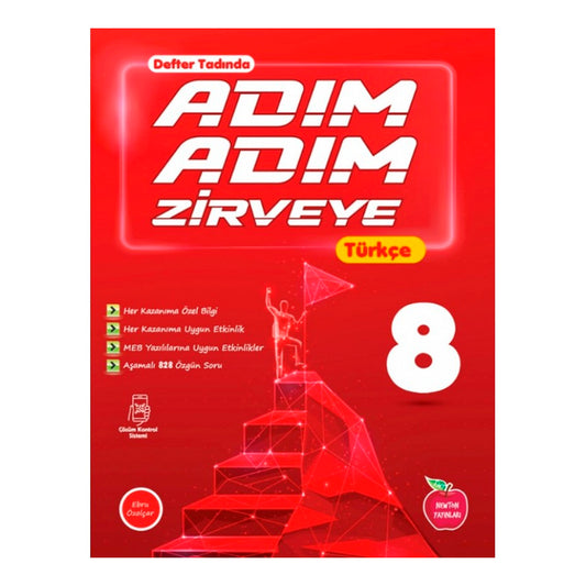 Newton Yayınları 8. Sınıf Türkçe Adım Adım Zirveye Soru Bankası