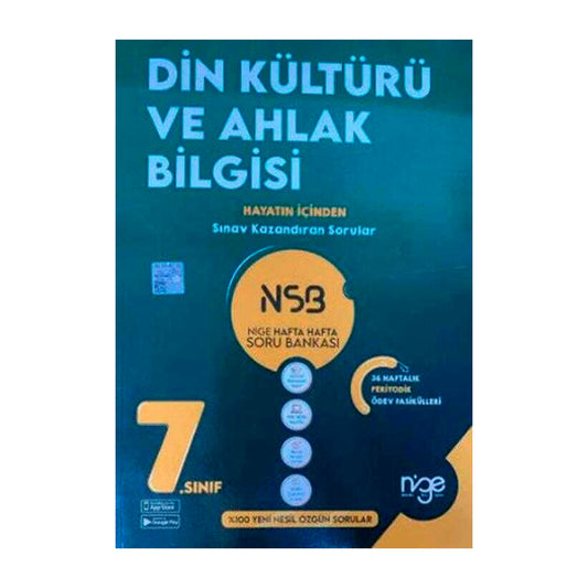 Nige Yayınları 7.Sınıf Din Kültürü ve Ahlak Hafta Soru Bankası