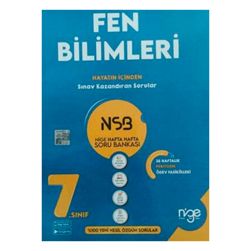 Nige Yayınları 7.Sınıf Fen Bilimleri Hafta Soru Bankası