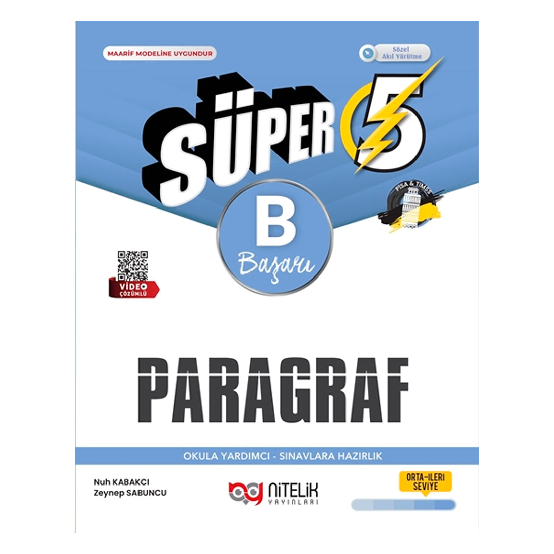 Nitelik Yayınları 5. Sınıf Süper Paragraf B Soru Kitabı