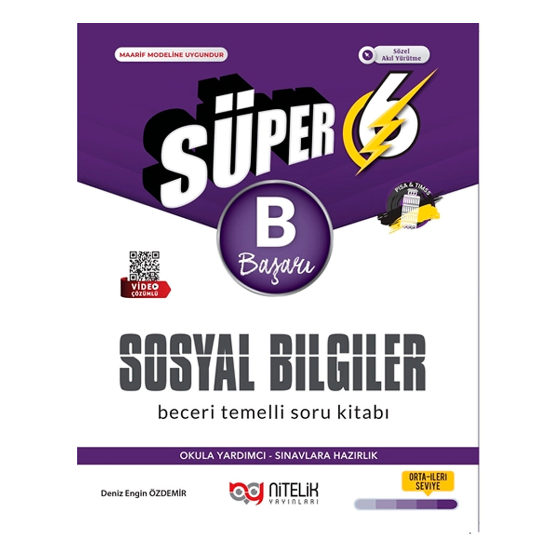 Nitelik Yayınları 6. Sınıf Süper Sosyal Bilimler (B) Beceri Temelli Soru Kitabı