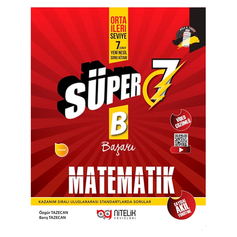 Nitelik Yayınları 7. Sınıf Matematik Süper Yeni Nesil Soru Kitabı