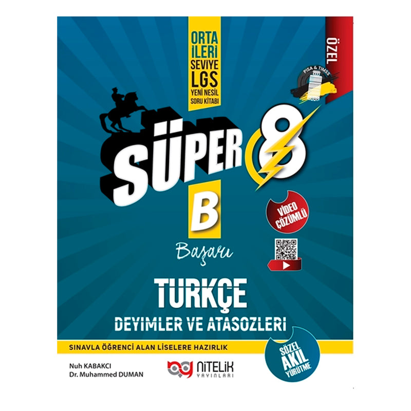 Nitelik Yayınları 8.Sınıf LGS Türkçe Süper Deyimler ve Atasözleri Soru Bankası