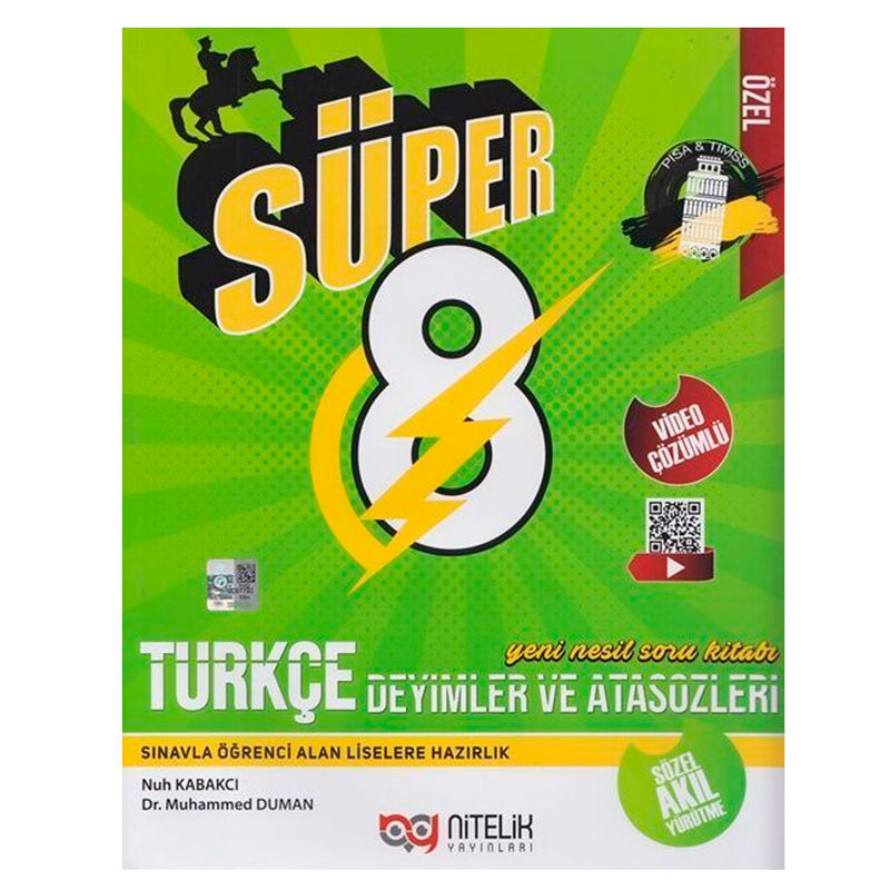 Nitelik Yayınları 8.Sınıf LGS Türkçe Süper Deyimler ve Atasözleri Soru Bankası