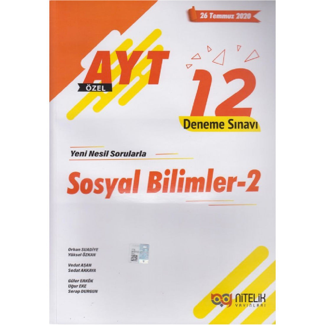 Nitelik Yayınları AYT Sosyal Bilimler 2 Özel 12 Deneme Sınavı