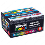 Nova Color 12'li Kumaş Boyası - Tekstil ve Hobi Boyası