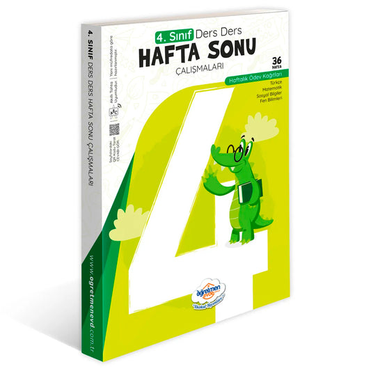 Öğretmen Evde Yayınları 4. Sınıf Ders Ders Hafta Sonu Çalışmaları